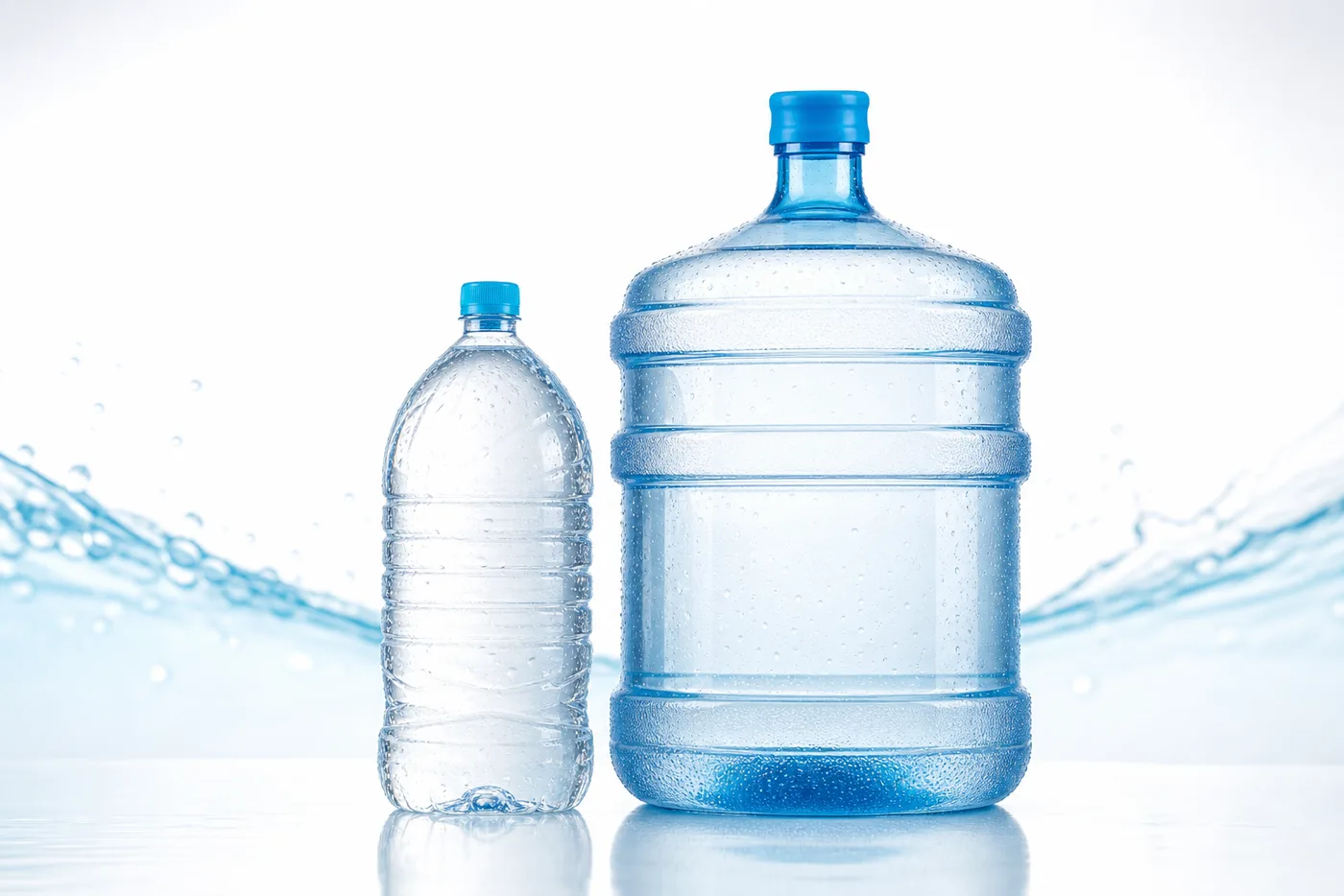 Presentaciones de agua en botella y botellón